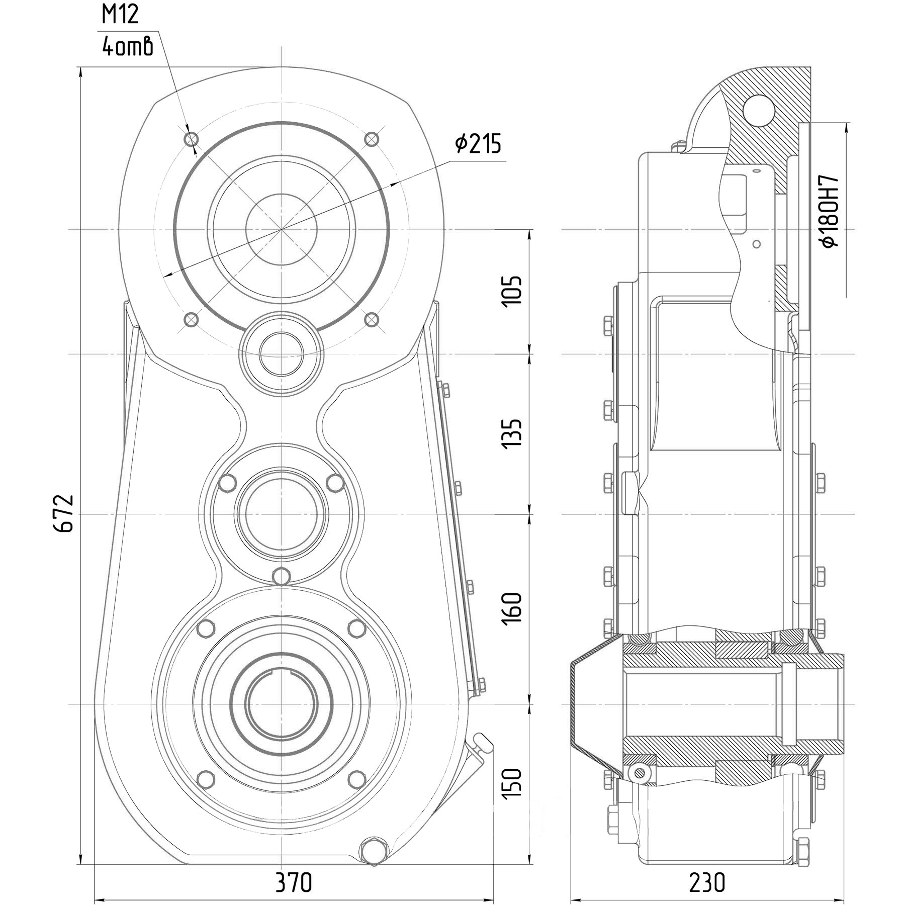мотор-редуктор А-400 чертеж