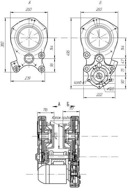 мотор-редуктор РВЦ-320 чертеж